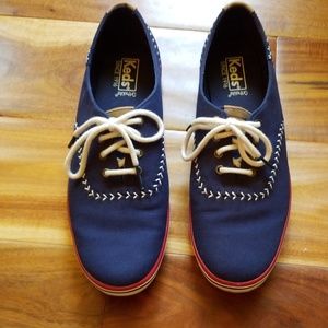 Keds Navy Canvas Baseball Inspired Shoes